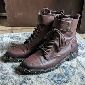 Vince Camuto Talorini Studded Combat Boots 7.5